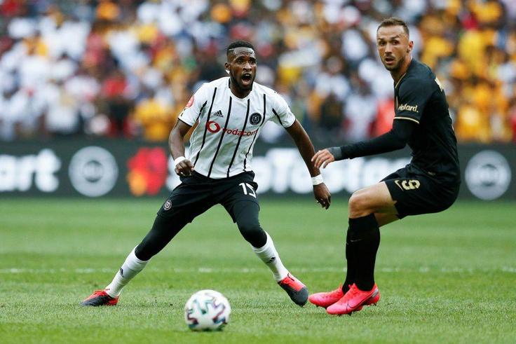 Orlando Pirates midfielder Fortune Makaringe (L) scored in a 2-0 CAF Confederation Cup play-offs victory over LPRC Oilers in Liberia on Sunday.