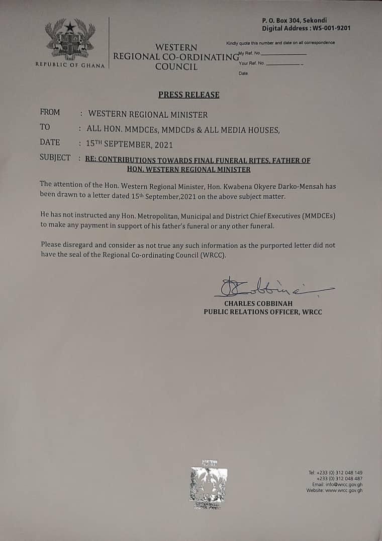 RCC letter