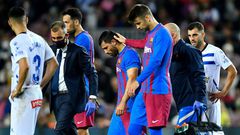 Sergio Aguero (centre) suffered a chest injury in a match in October