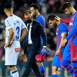 Sergio Aguero (centre) suffered a chest injury in a match in October