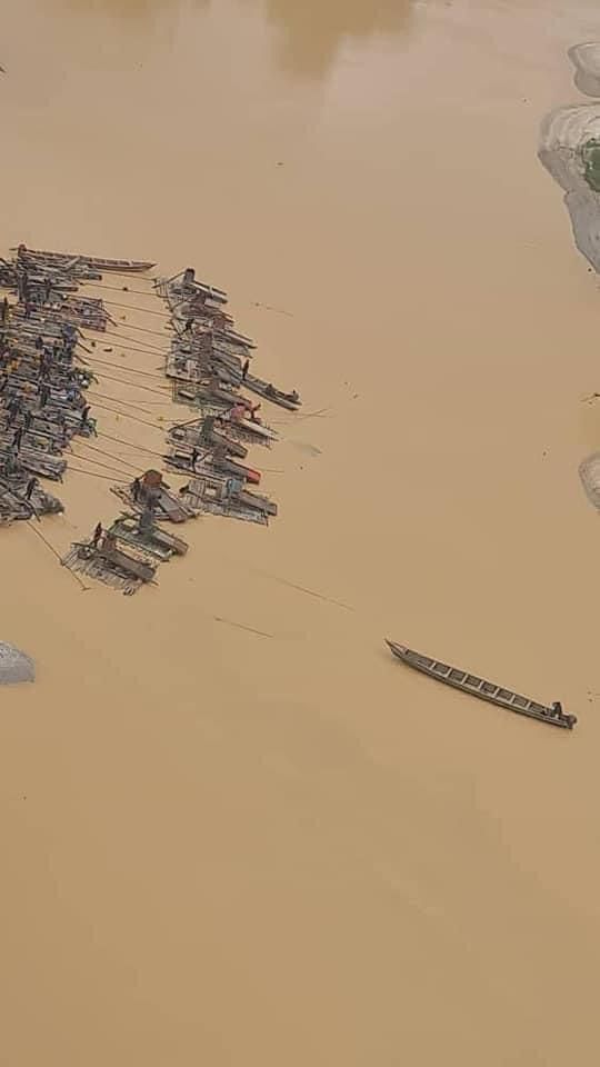 Polluted river Ankobra