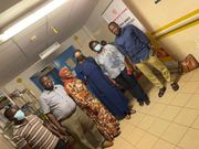 Habiba Sinare with Mama Mariam’s Foundation donates a fully Connected Polytank to Tamale Teaching Hospital