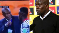 ‘I swear, score or else…’: Video shows CK Akonnor ‘threatening’ Kwame Poku during SA game