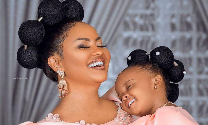 Nana Ama McBrown and baby Maxin