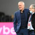 French Football Federation president Noel Le Graet (R) with France coach Didier Deschamps