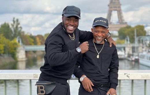 Kennedy Osei and Father Dickson