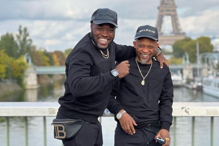 Kennedy Osei and Father Dickson