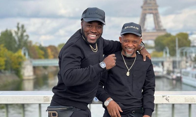 Kennedy Osei and Father Dickson