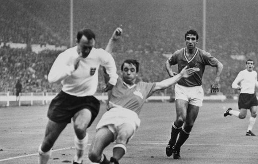 Jimmy Greaves in action at the 1966 World Cup