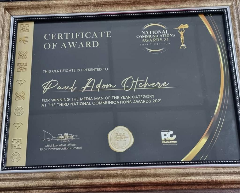 Paul Adom Otchere wins Media Man of the Year at NCA