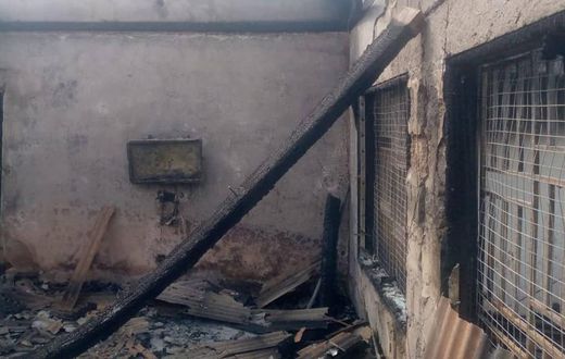 Fire at Buokrom Estate