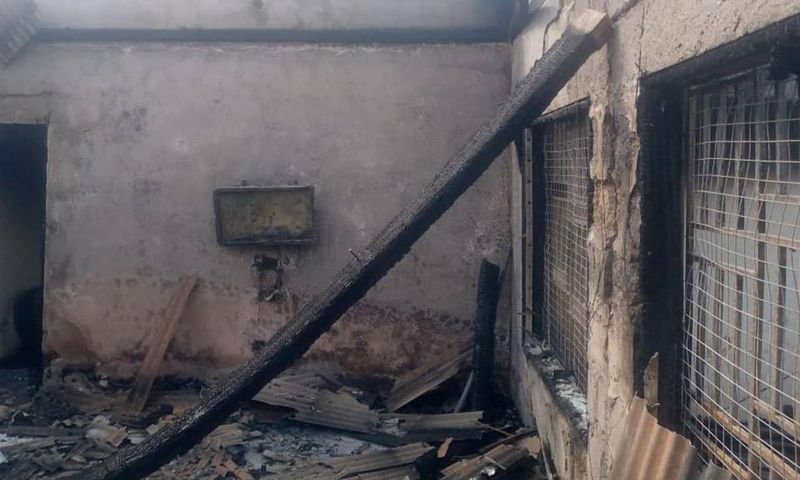 Fire at Buokrom Estate