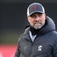 Liverpool manager Jurgen Klopp attends a training session on the eve of their Champions League match against AC Milan