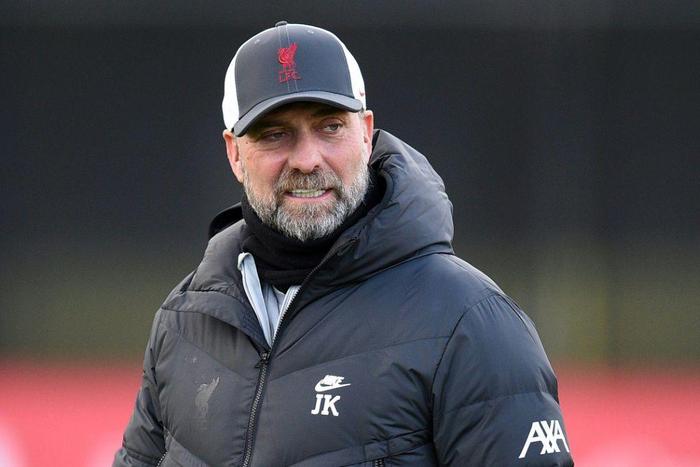 Liverpool manager Jurgen Klopp attends a training session on the eve of their Champions League match against AC Milan