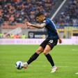 Inter Milan's Argentine forward Joaquin Correa scoring against Udinese