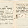 The hand-annotated pamphlet, discovered in a Victorian scrapbook, was printed in 1859 after a series of meetings held by Sheffield Football Club