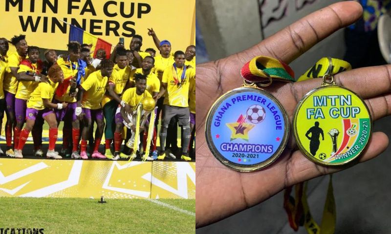 ‘They gave us key holders as medals’ – Ghanaians react to Hearts’ league and FA Cup medals