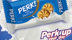 An image of the new pack design for Perk Biscuit