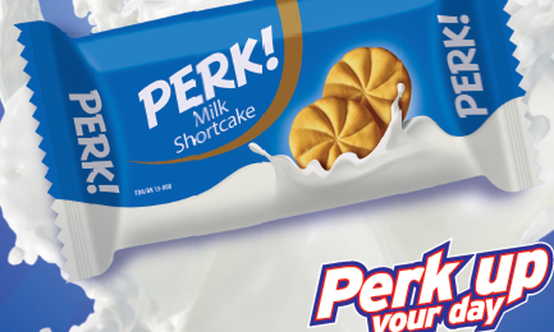An image of the new pack design for Perk Biscuit