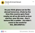 Shatta Wale's Facebook posts against  Fix The Country