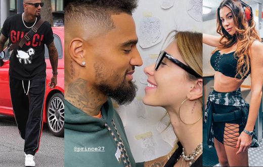 Kevin-Prince Boateng and his new girlfriend ink the same tattoos on their bodies