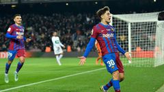 Gavi scored Barcelona's second goal in their win over Elche in La Liga on Saturday