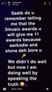 'You gave me 11 awards to make Sarkodie and Stonebwoy angry' - Shatta Wale exposes Sadiq