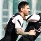 Lionel Messi and Neymar trained together on Friday but are due to meet in World Cup qualifying next month
