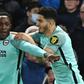 Danny Welbeck celebrates his equaliser for Brighton