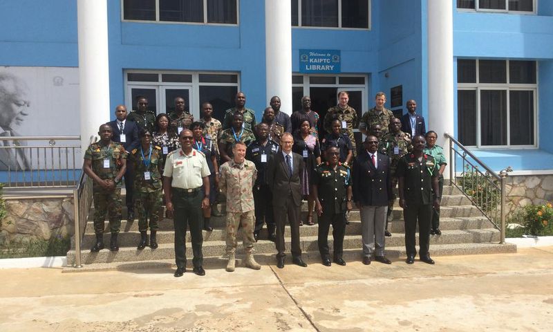 Switzerland spearheads two-week Protection of Civilians course at KAIPTC