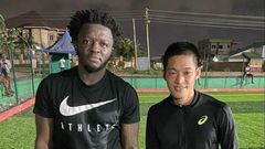 Jindo Morishita: Ebusua Dwarfs’ Japanese striker trains with Sulley Muntari