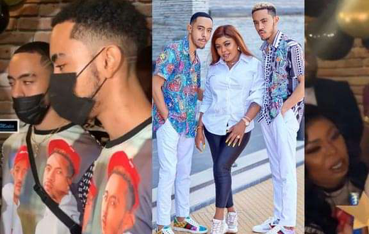 Afia Schwarzenegger and her twin sons