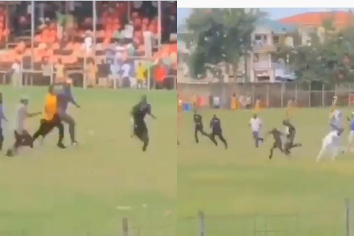 Watch: Ugly scenes as fans chase and beat up referee during BA United vs RTU game