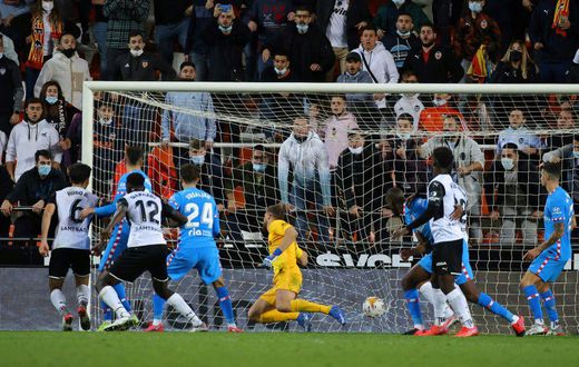 Hugo Duro scored a 96th-minute equaliser for Valencia against Atletico Madrid