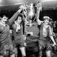 Glory days: Terry McDermott (left) with Phil Neal and Kenny Dalglish after Liverpool won the 1978 European Cup