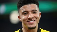 On his way to Old Trafford -- England winger Jadon Sancho has joined Manchester United from Borussia Dortmund in a five-year deal