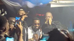Sarkodie with Joe Fraizer and Okomfour Kwadee