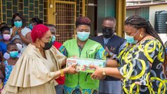 Lordina Mahama puts smiles on the faces of orphans