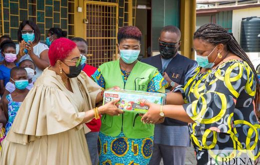 Lordina Mahama puts smiles on the faces of orphans