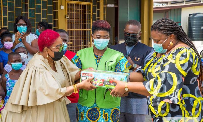 Lordina Mahama puts smiles on the faces of orphans