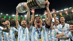 Lionel Messi captained Argentina to victory in the Copa America in July