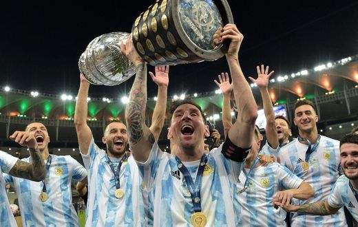 Lionel Messi captained Argentina to victory in the Copa America in July