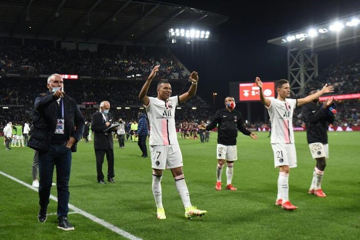 'Be humble': Paris Saint-Germain's Kylian Mbappe celebrates PSG's win