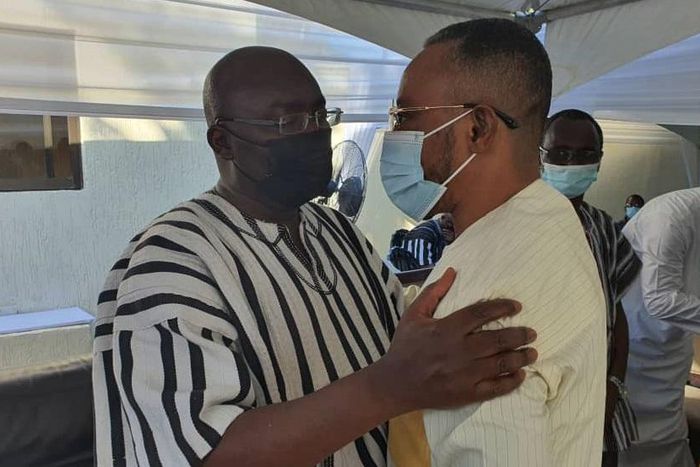 Owusu Bempah with Dr Mahamudu Bawumia