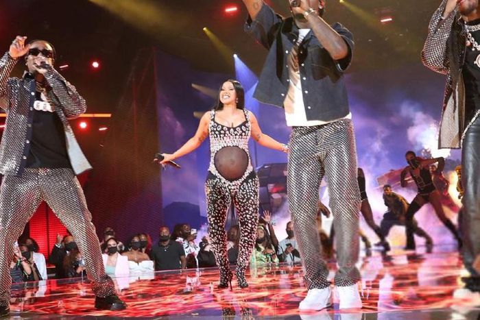 Cardi B and Offset at BET Awards