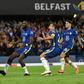 Super Sub: Kepa Arrizabalaga (left)saved two penalties as Chelsea won the UEFA Super Cup