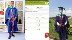 Man who scored 9 'Fs in chain' graduates from university with first-class degree