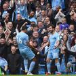 Bernardo Silva (right) scored Manchester City's first goal against Burnley