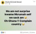 Shatta Wale's Facebook posts against  Fix The Country