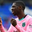 Le milieu de terrain français Ousmane Dembélé lors du match de Liga entre son club de Barcelone et Eibar, le 22 mai 2021 à Eibar